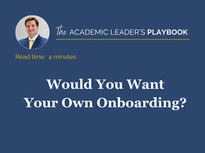 Would You Want Your Own Onboarding?