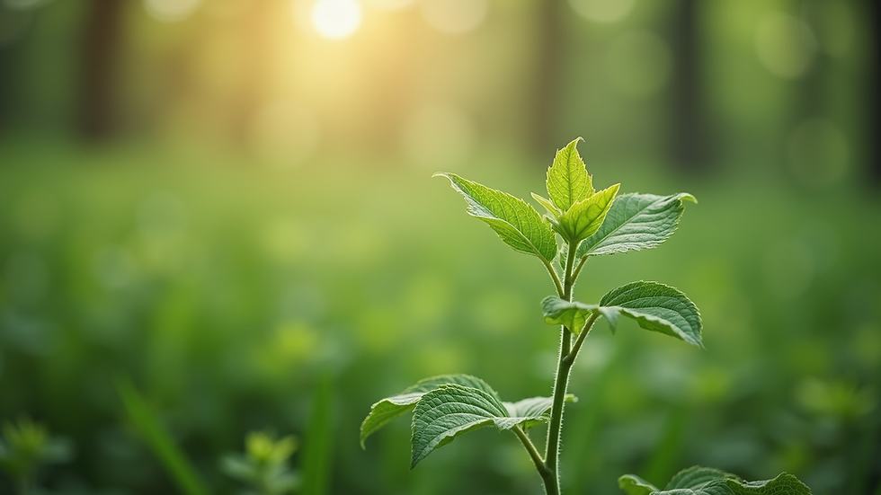 Vue en gros plan d'une plante médicinale utilisée en naturopathie