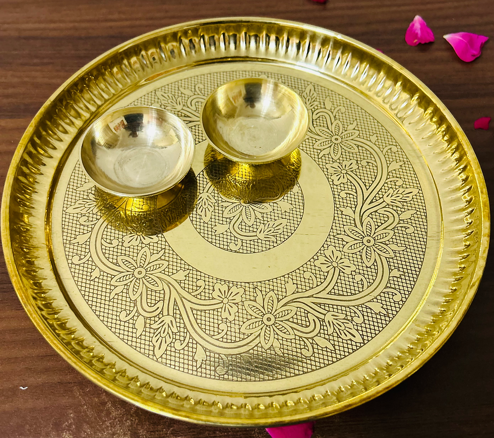 Thumbnail: Pure Brass Katori for Pooja / Small Multipurpose Prasadam Bowls for Pooja