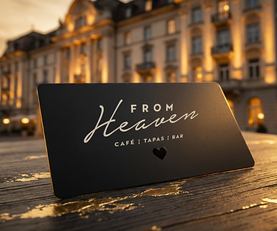 From Heaven Gutschein Mockup