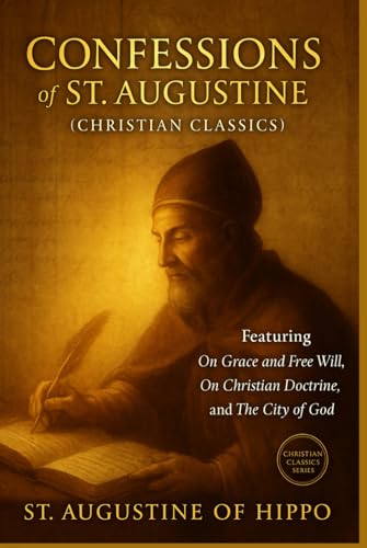 Confessions of St. Augustine (Christian Classics): Featuring On Grace and Free Will, On Christian Doctrine, & City of God book cover