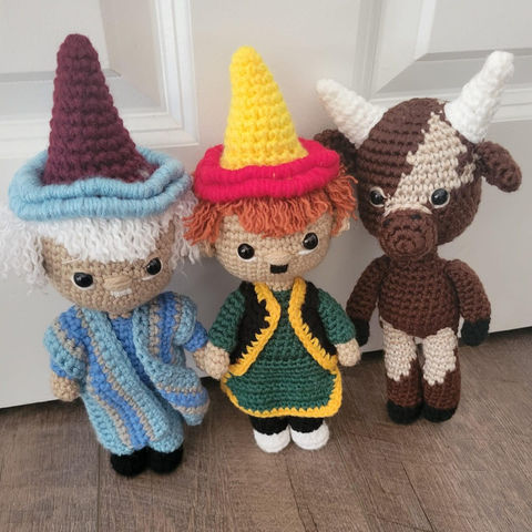 Custom creation of 3 Baba Farhan characters.