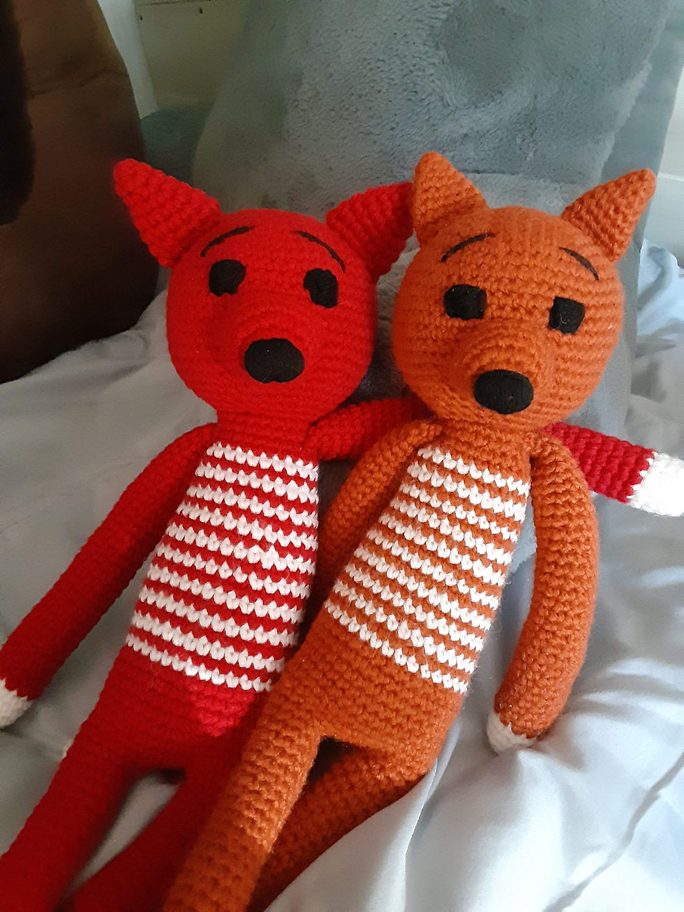 Thumbnail: Handmade Crochet Long-Legged Fox Toy