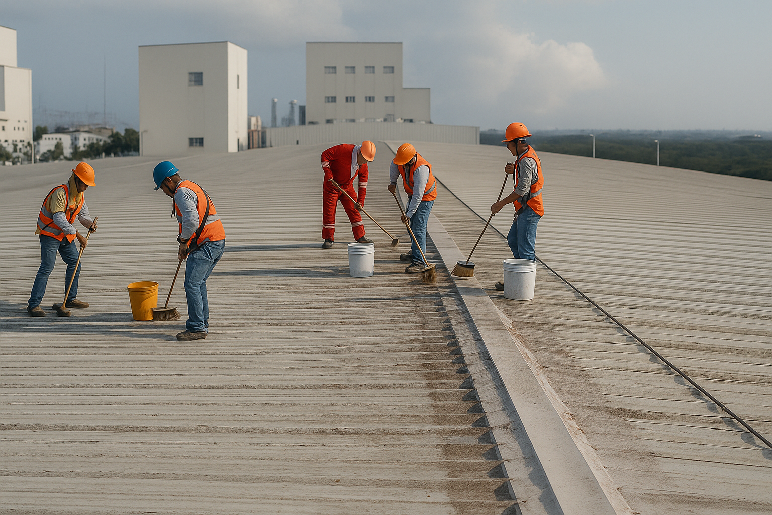 Impermeabilización naves industriales Altamira Tampico