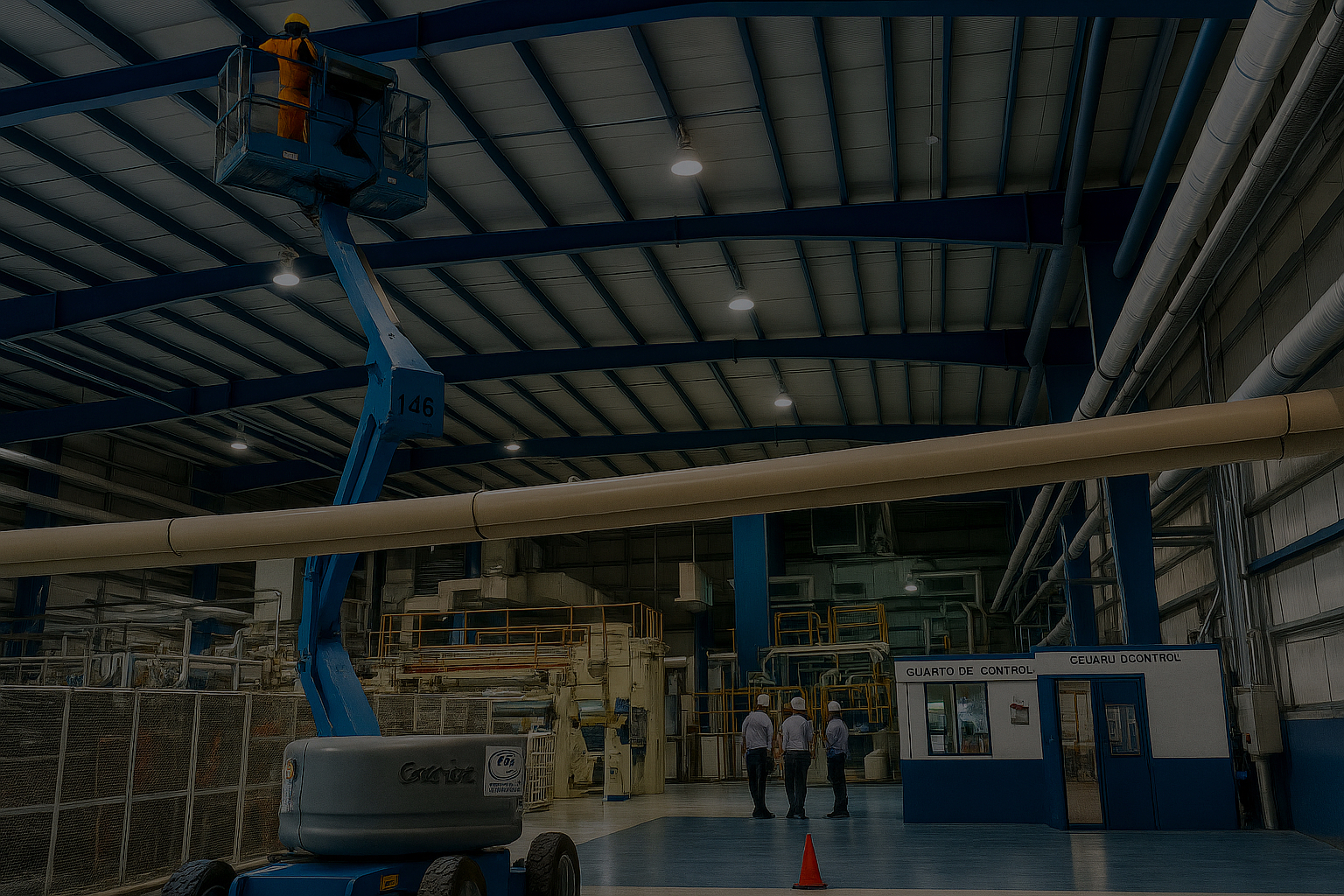 Nave industrial Tampico — equipo JALMOR en obra