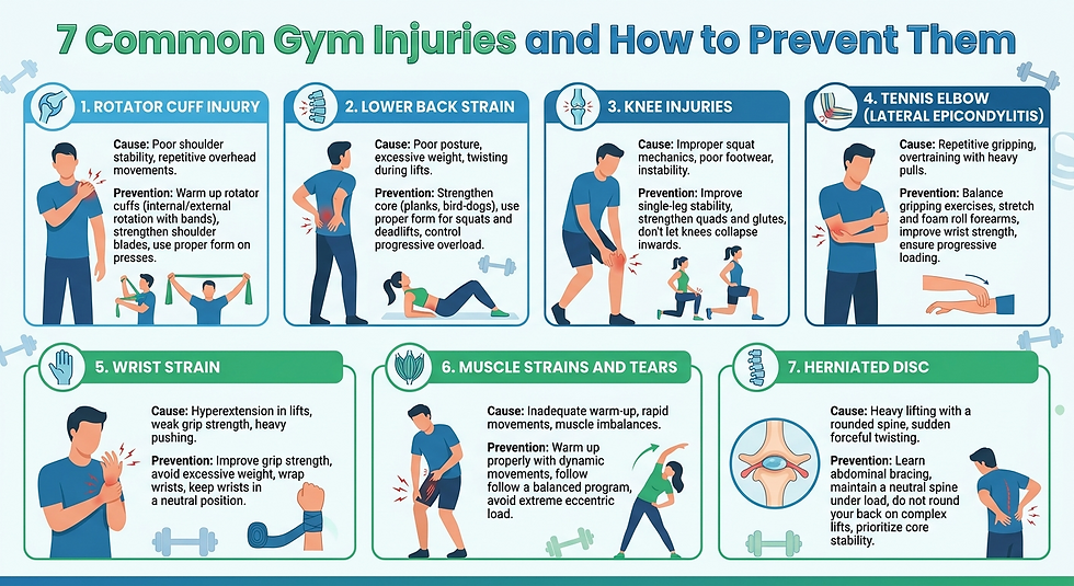 7 common gym injuries