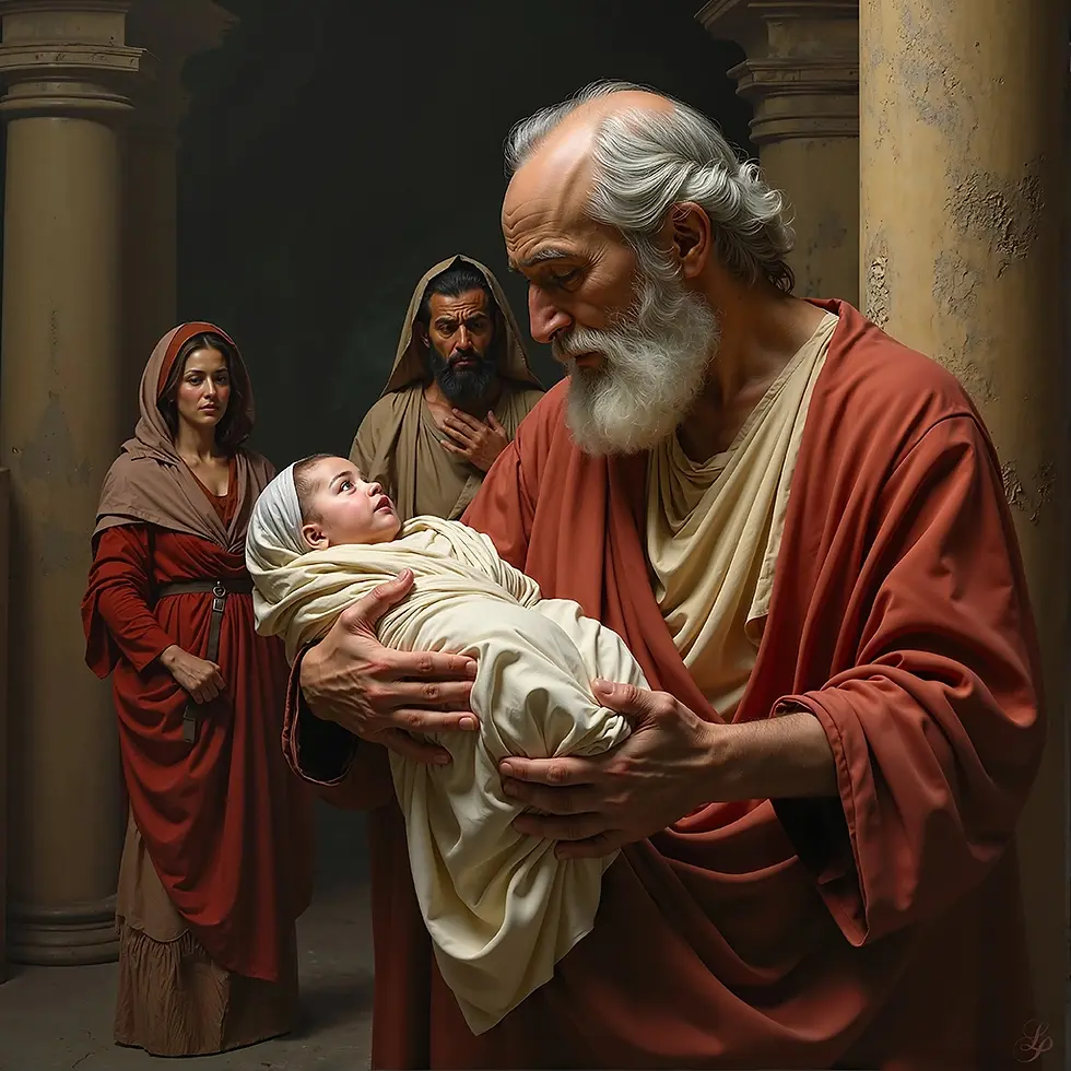 Mine Eyes Have Seen Thy Salvation by Leslie Pardew