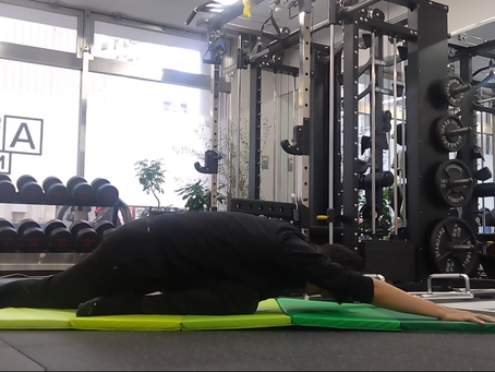 縦方向ヒップ動的ストレッチ