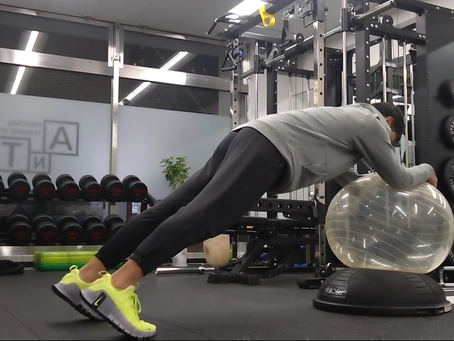 BOSU×BBでプランクバリエーション