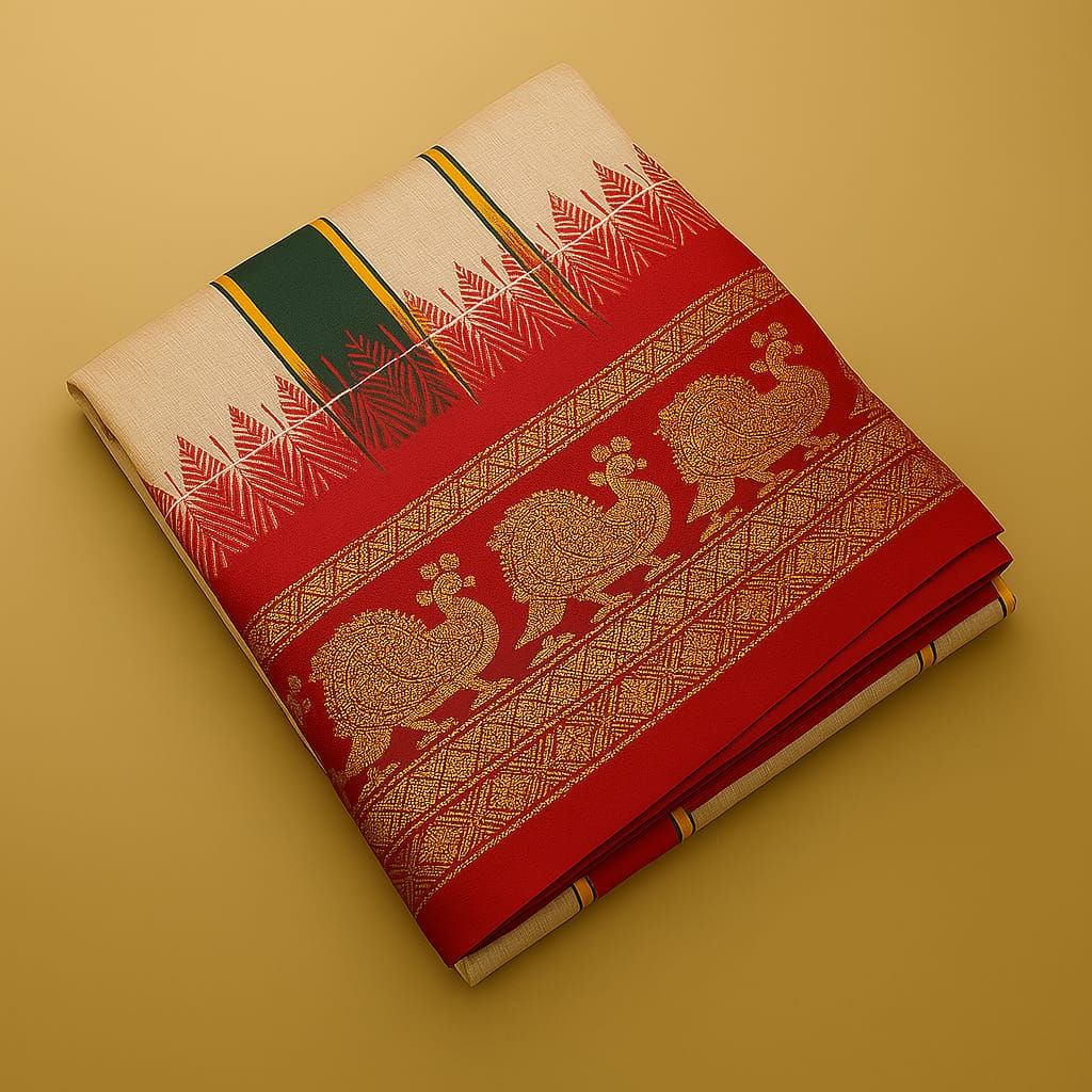 Thalampoo ArtSilk Dhotis 9x5