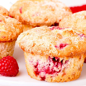 Strawberry or Raspberry Muffins Recipe