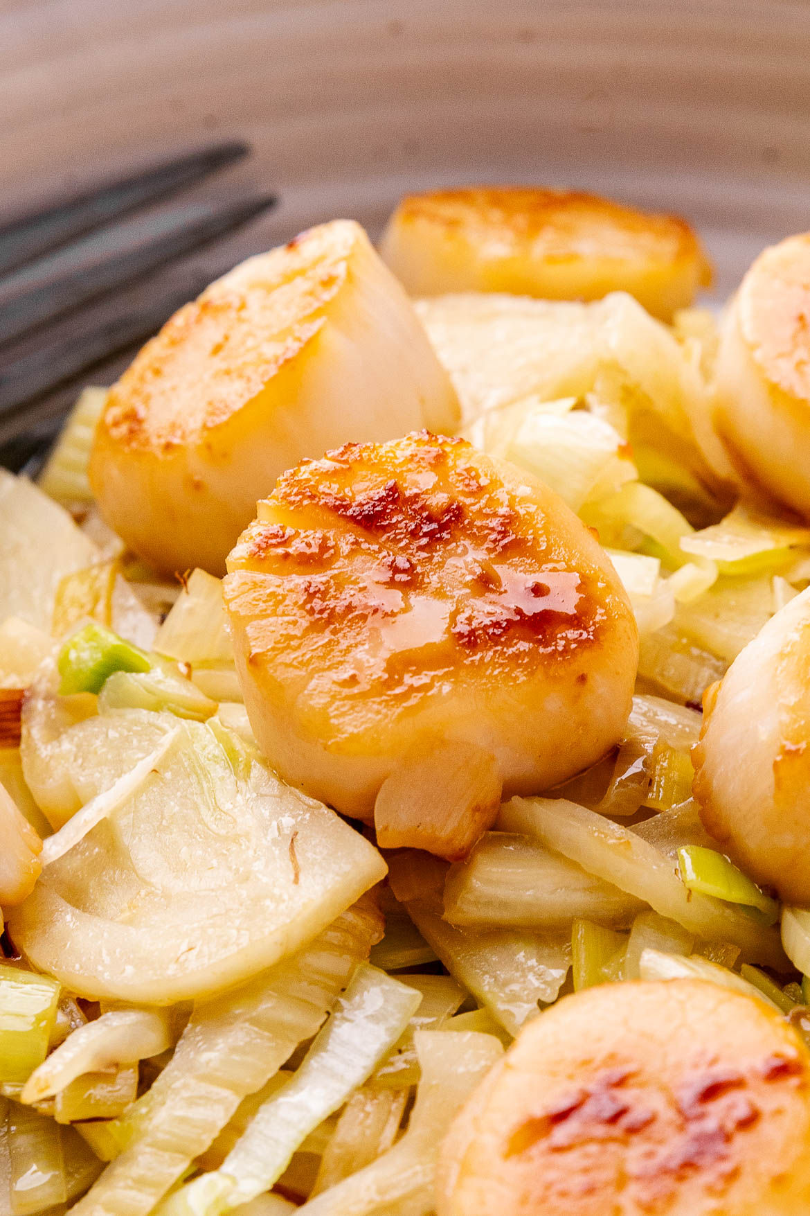 Pan Seared Scallops with Fennel and Leeks-kitchenconfidante.com-#-12