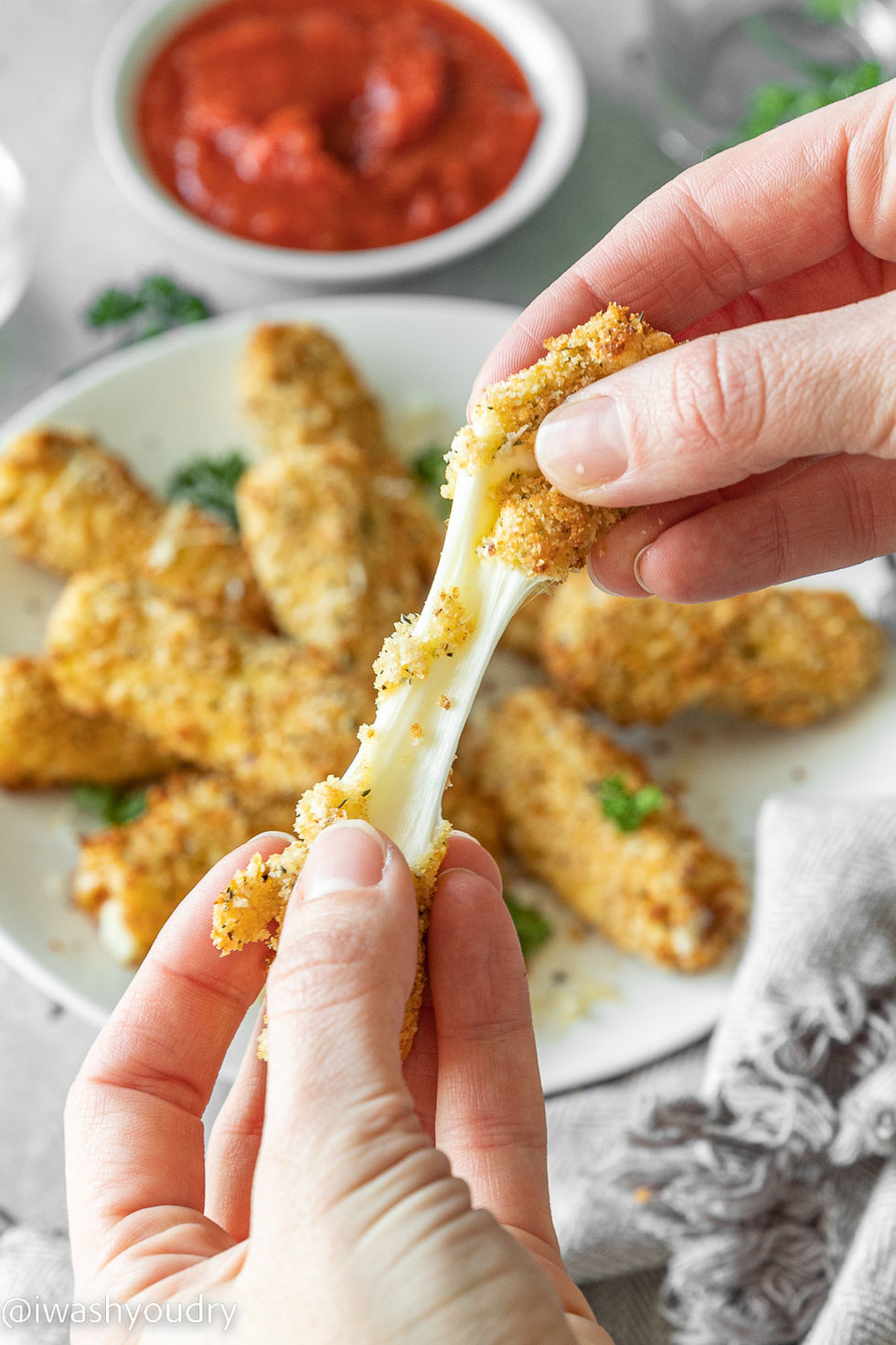 Air Fryer Mozzarella Sticks-14