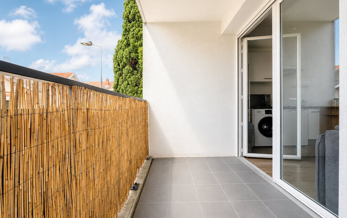 Balcon Studio de 20,75m² avec balcon, Toulouse Minimes (31200) - A louer