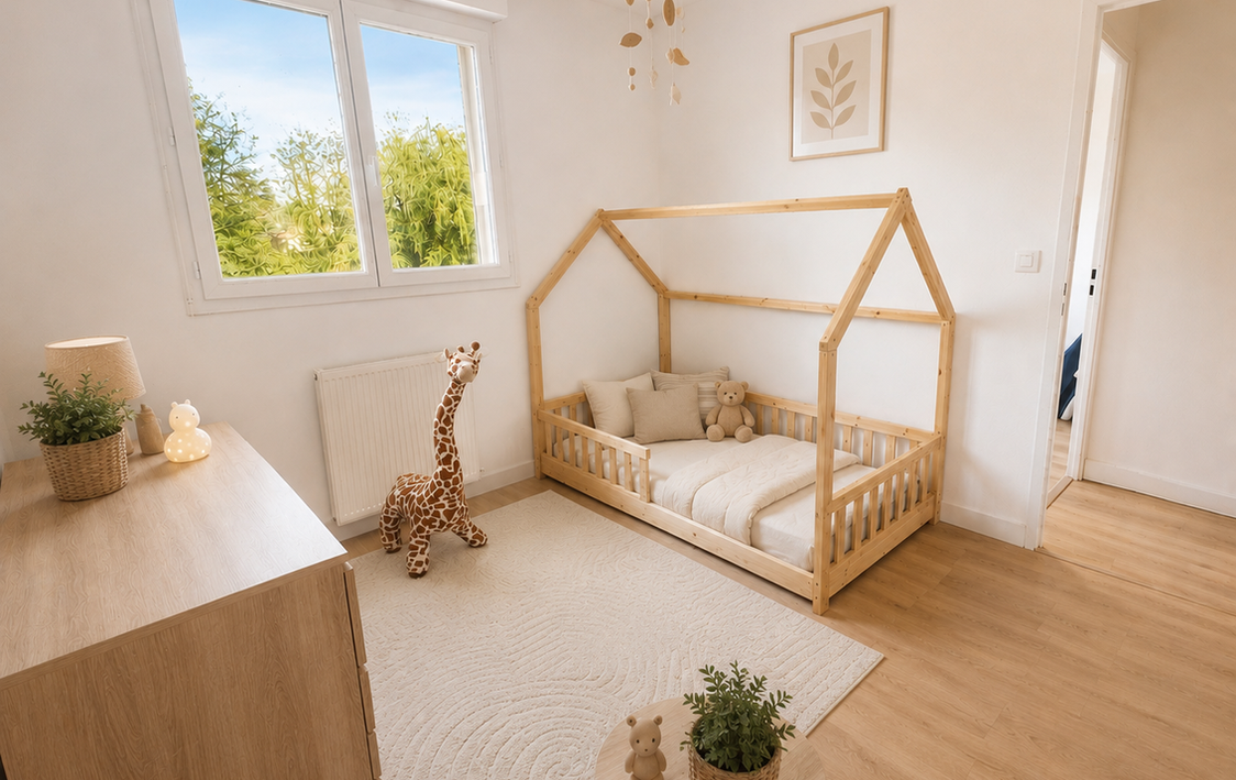 Maison individuelle T4 de 78,06m² sur une parcelle de 300m² et garage , Cépet (31620) chambre 