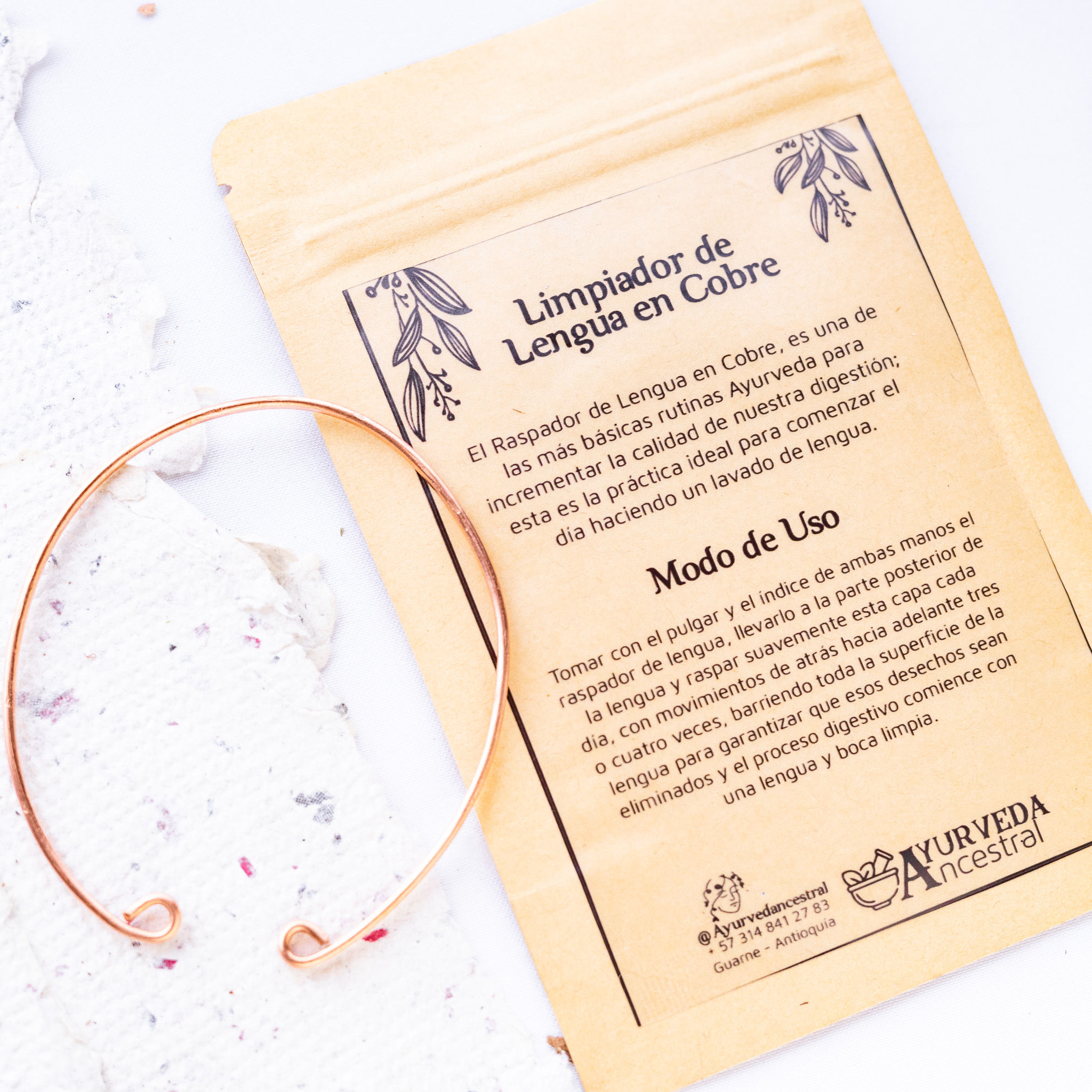 Limpiador de Lengua en Cobre