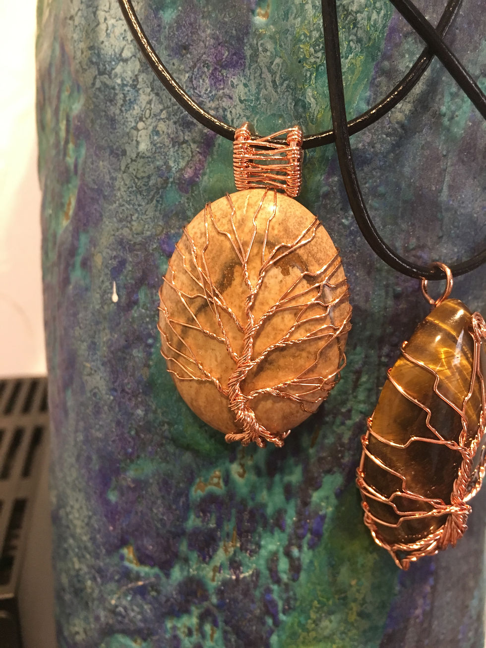 Thumbnail: Copper tree of life necklace