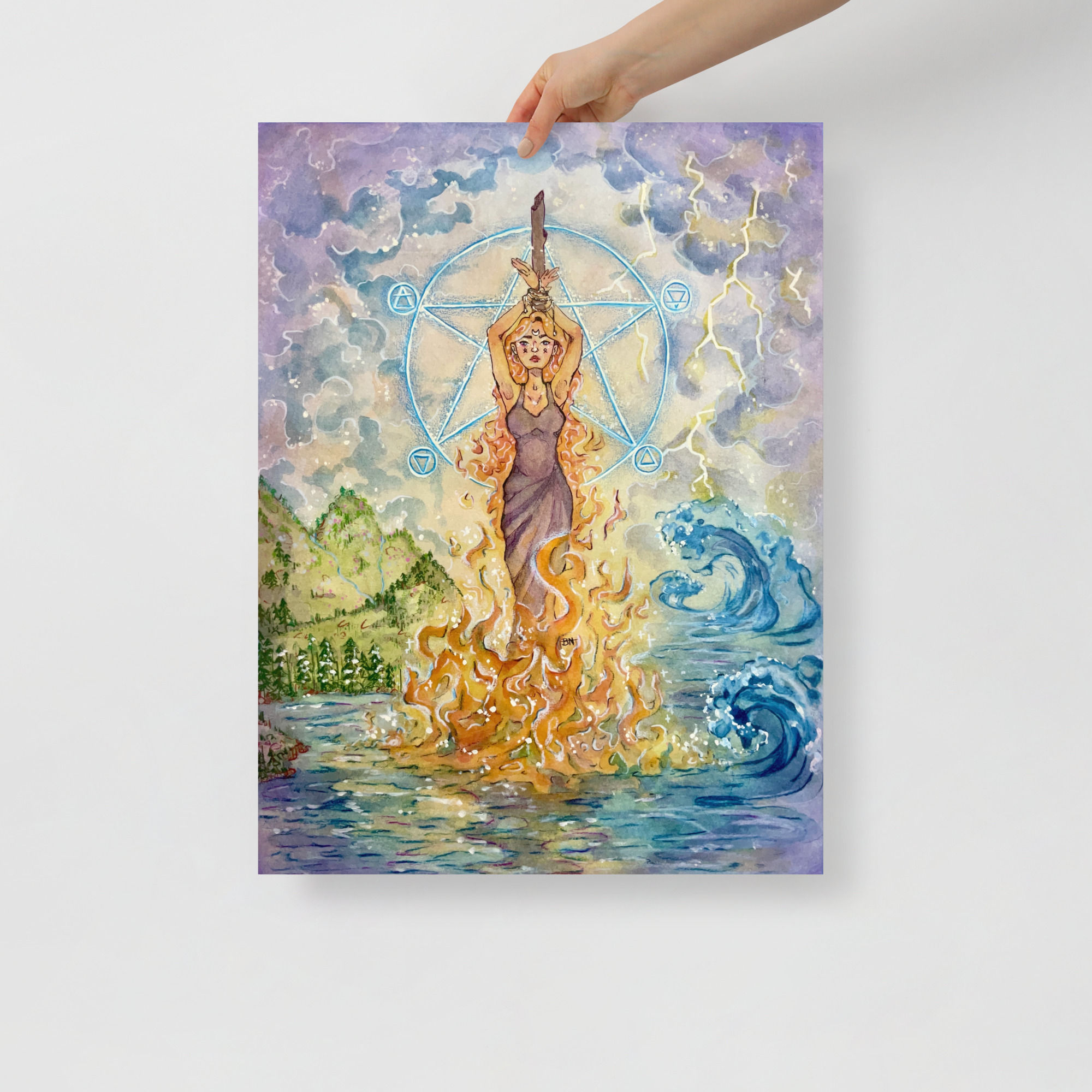 Poster print - Elements Collide