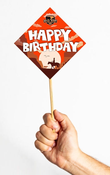 Thumbnail: Cowboy Theme Photo Props for Party Photo Booth - Pack of 10