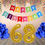 Thumbnail: Number 68 Foil Balloon with 25 Nos Blue Balloons and Happy Birthday Banner