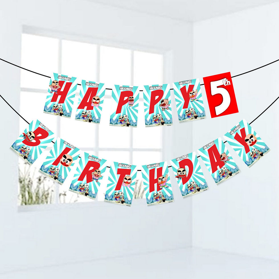 Thumbnail: Haagemaru Number Birthday Banner for Birthday Background and Celebration