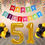 Thumbnail: Number 51 Foil with 25 Nos Black & Gold Balloon and Happy Birthday Banner