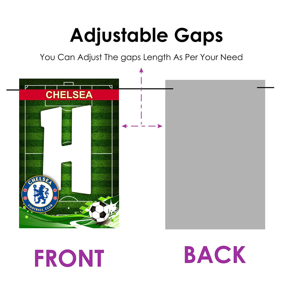 Thumbnail: Chelsea Football Theme Happy Birthday Banner Bunting