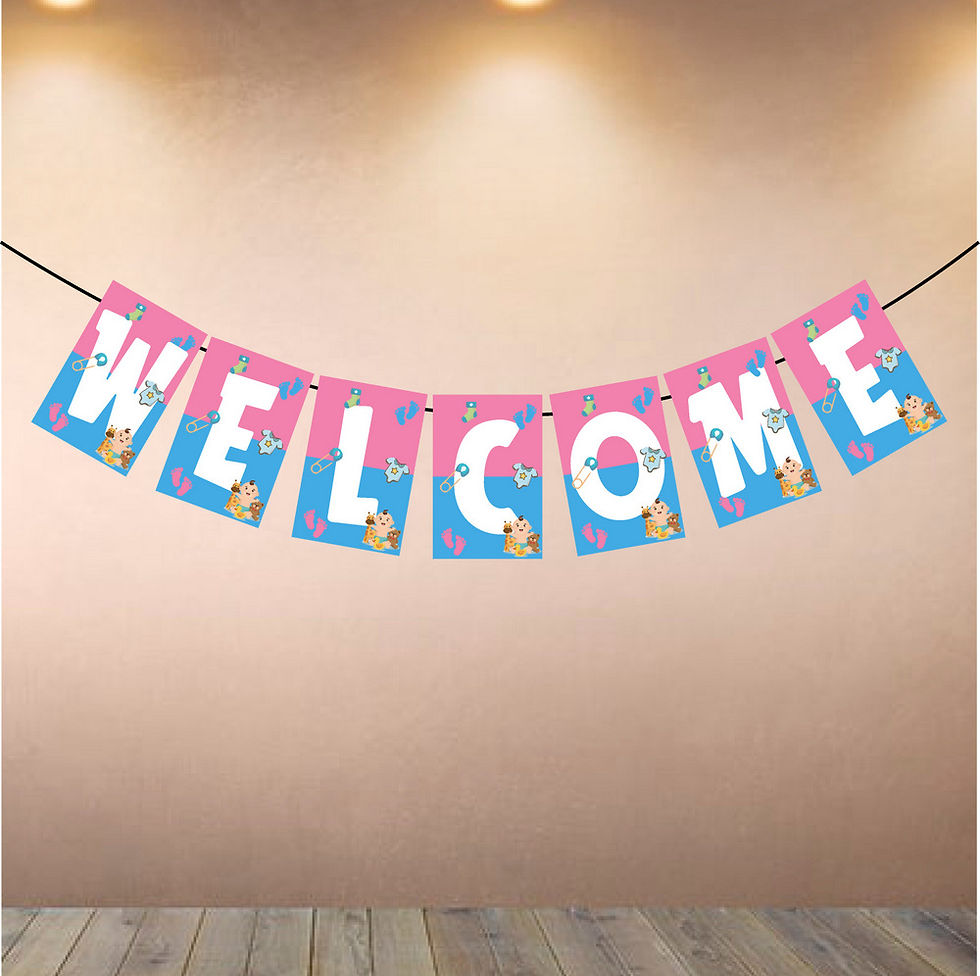 Thumbnail: Baby Shower Welcome Banner for Party Entrance