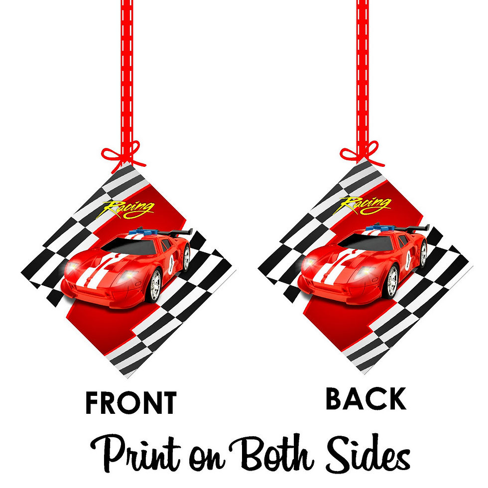 Thumbnail: Sports Car Theme Ceiling Hangings Birthday Cutout for Party - Pack of 12