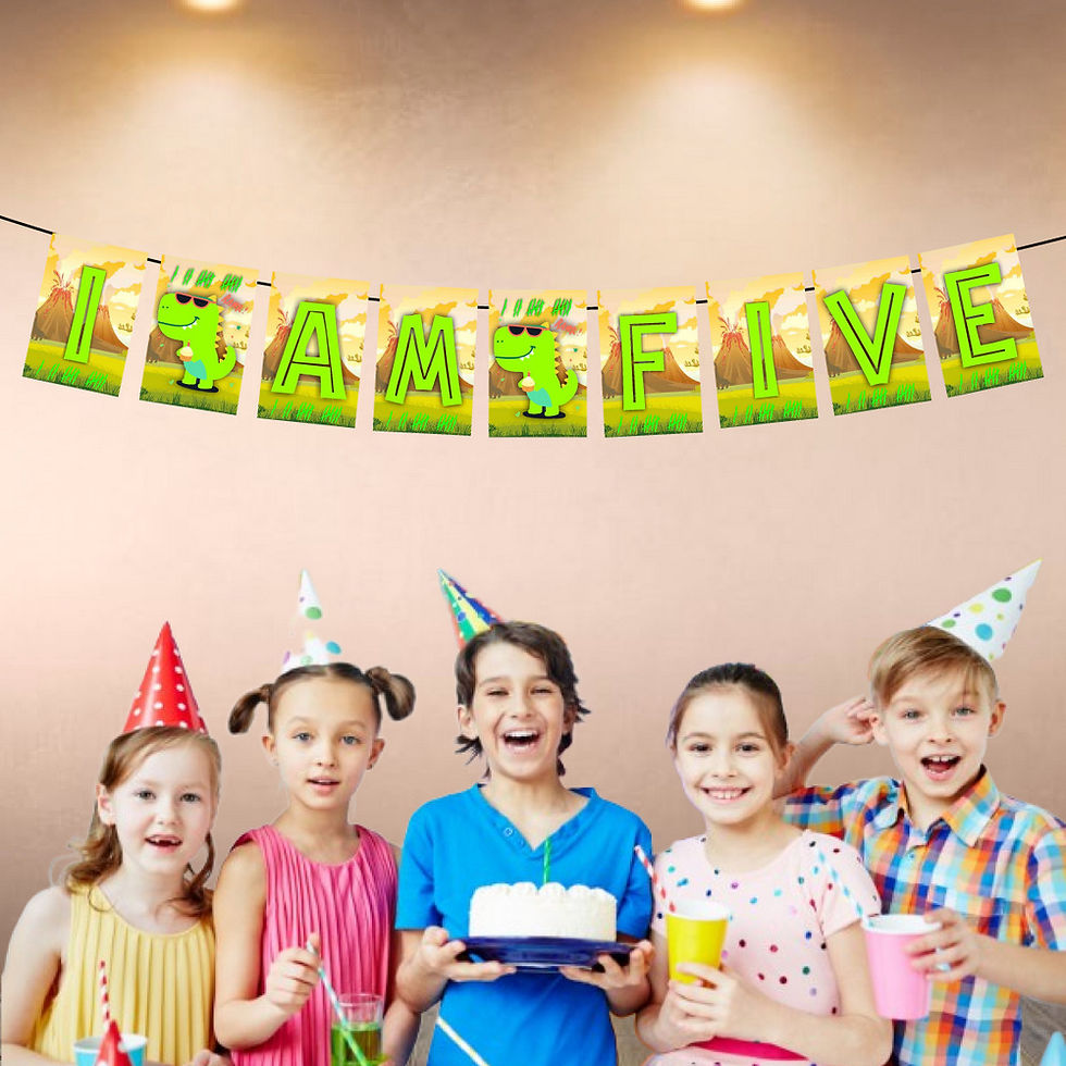 Thumbnail: Dinosaur Age Birthday Banner for Birthday Background and Celebration