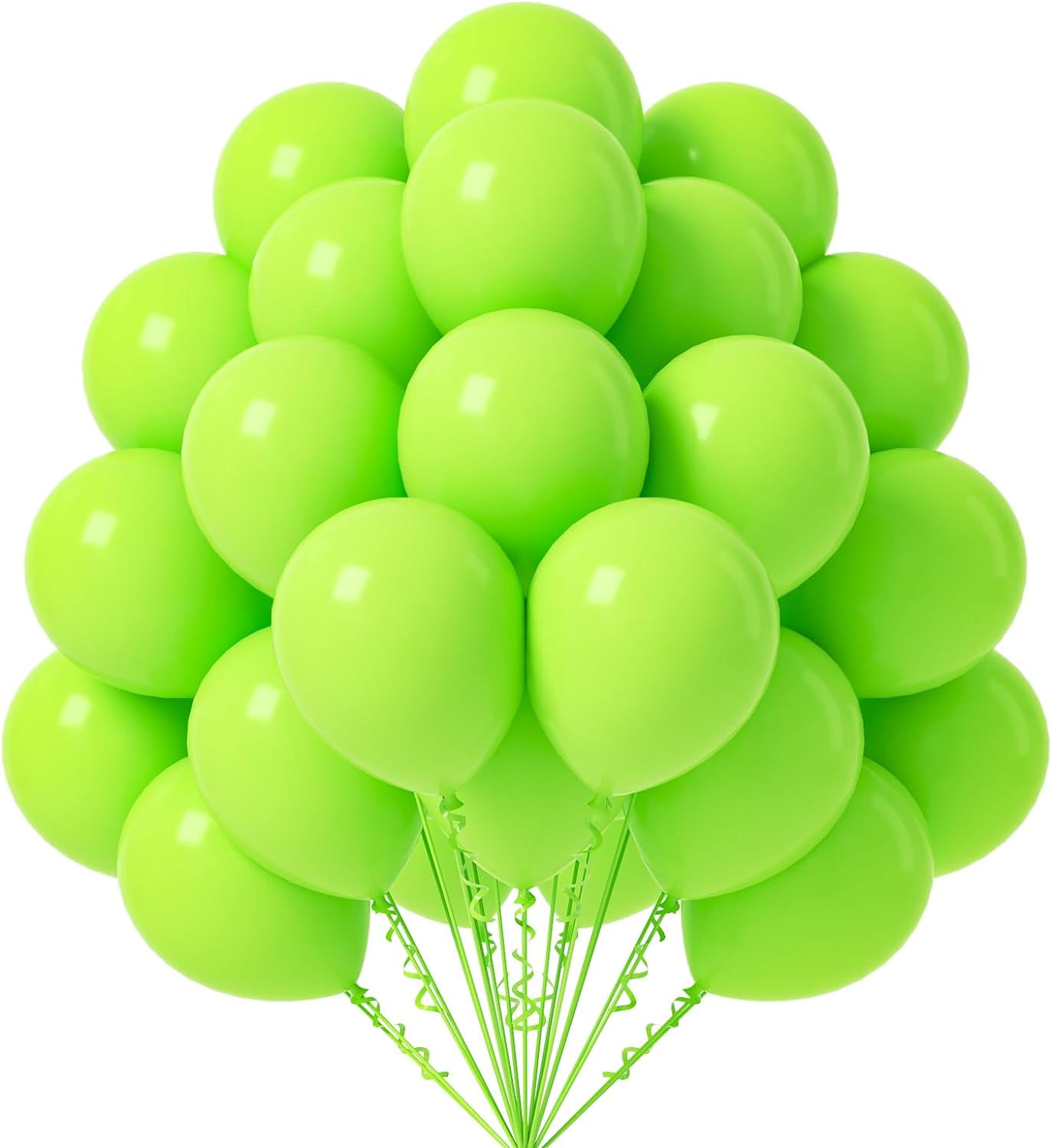 Light Green Normal Balloons - Pack of 25