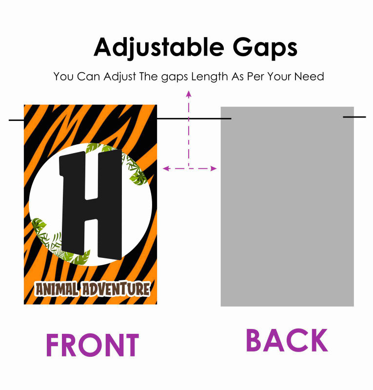 Thumbnail: African Safari Theme Happy Birthday Banner Bunting