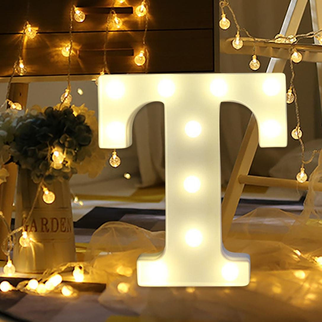 Alphabet T LED Marquee Light