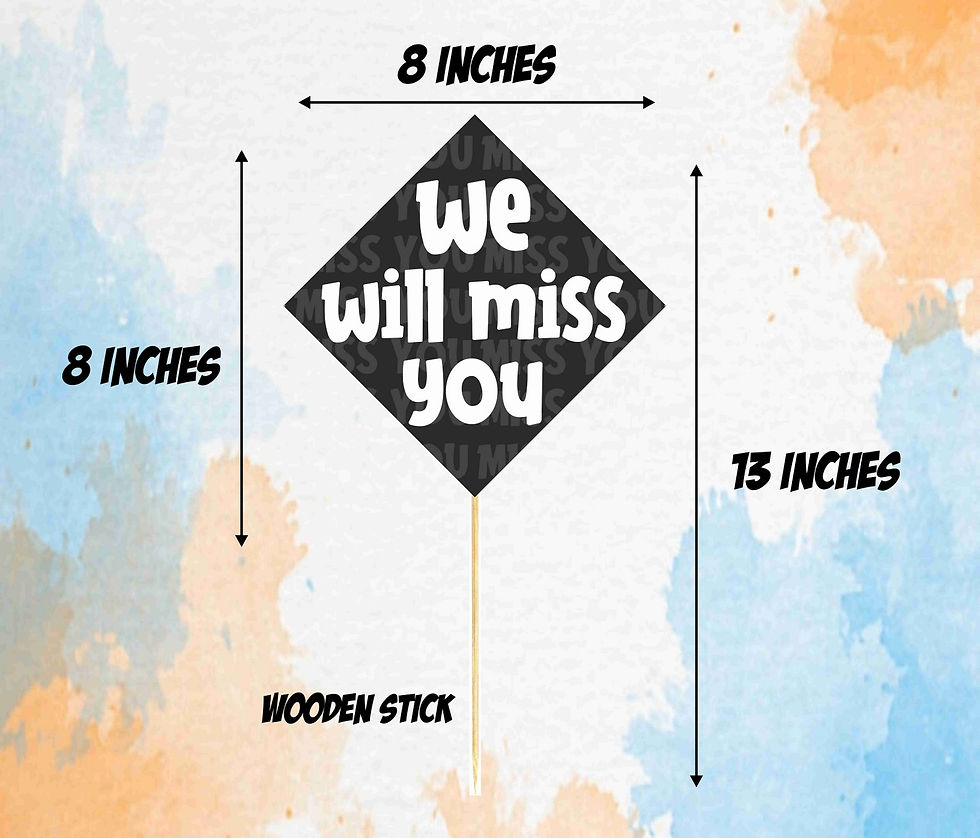 Thumbnail: Miss You Photo Props for Party Photo Booth - Pack of 10