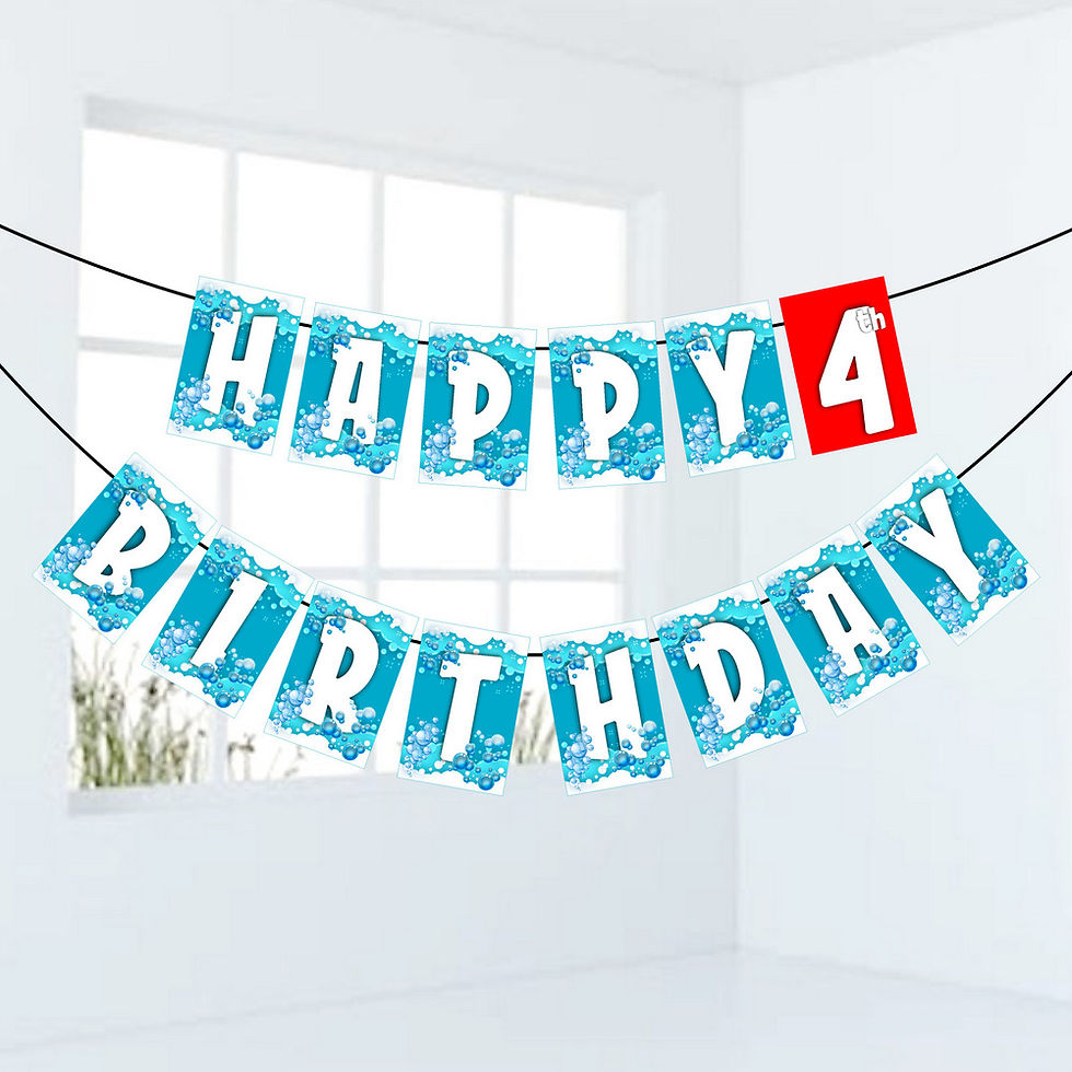 Thumbnail: Bubbles Number Birthday Banner for Birthday Background and Celebration