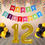 Thumbnail: Number 12 Foil with 25 Nos Black & Gold Balloon and Happy Birthday Banner