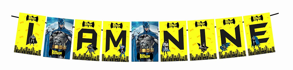 Thumbnail: Batman Age Birthday Banner for Birthday Background and Celebration