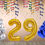 Thumbnail: Number 29 Foil Balloon with 25 Nos Blue & Silver Balloons
