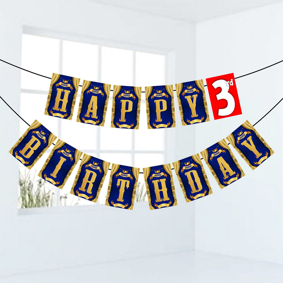 Thumbnail: Prince Number Birthday Banner for Birthday Background and Celebration