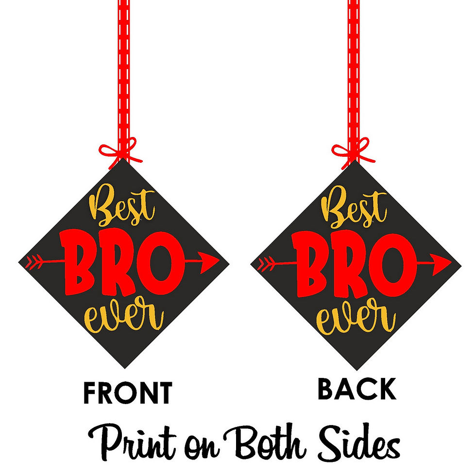 Thumbnail: Best Bro Theme Ceiling Hangings Birthday Cutout for Party - Pack of 12
