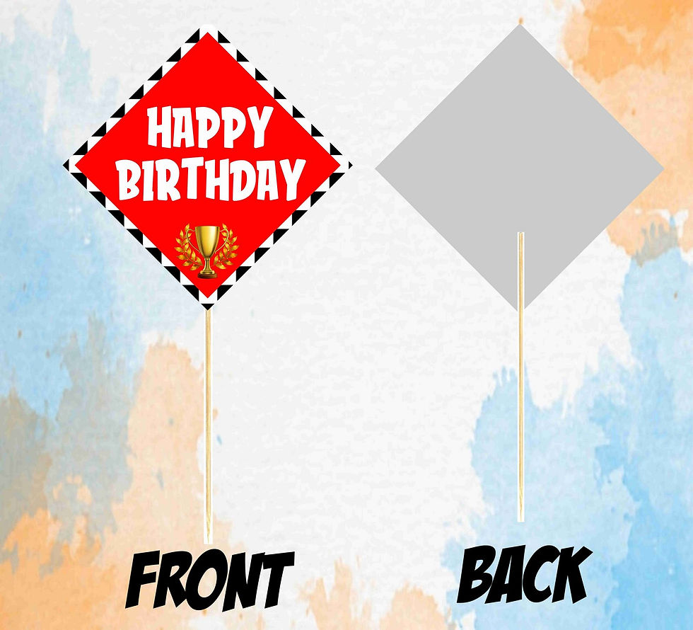 Thumbnail: Racing Theme Photo Props for Party Photo Booth - Pack of 10