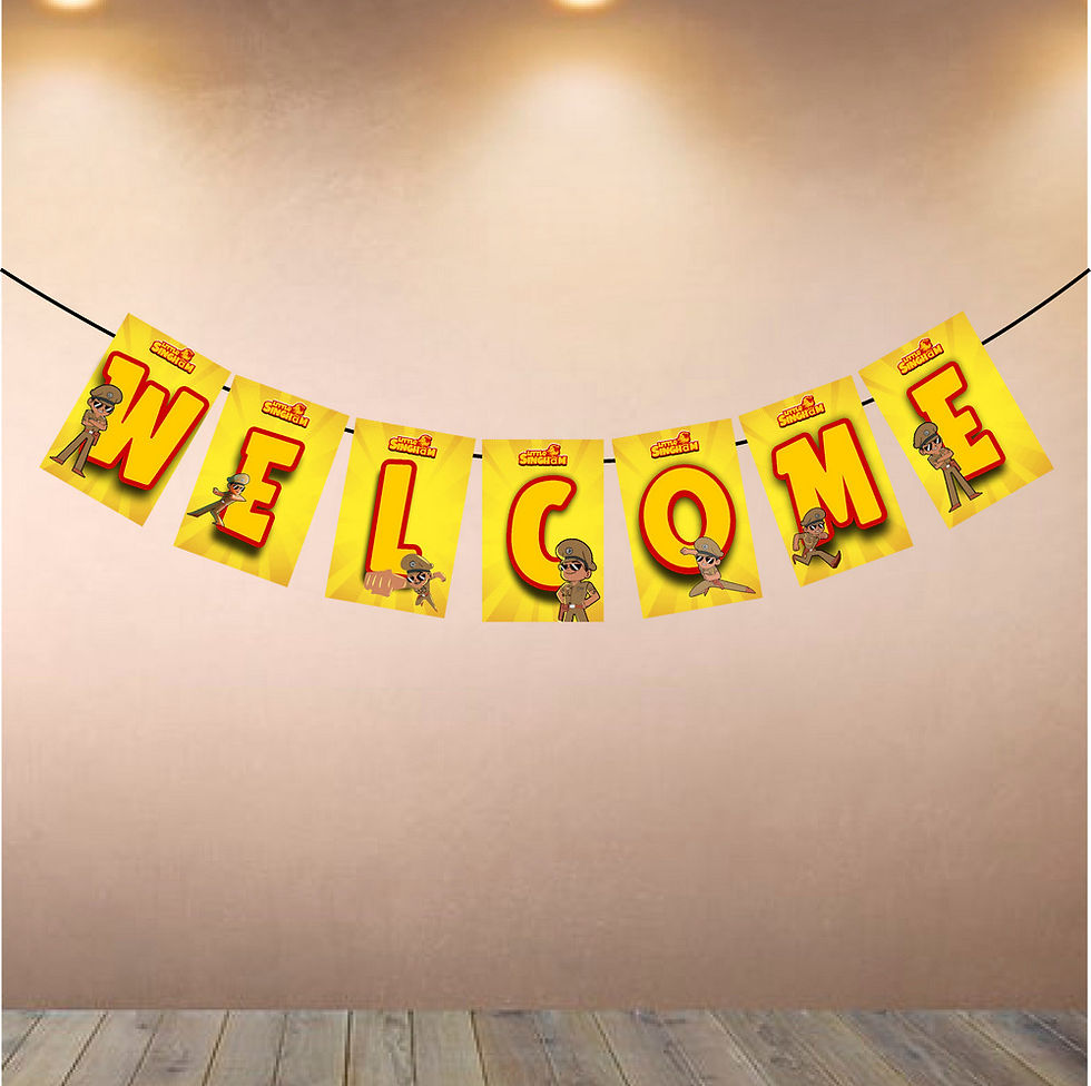 Thumbnail: Singham Welcome Banner for Party Entrance