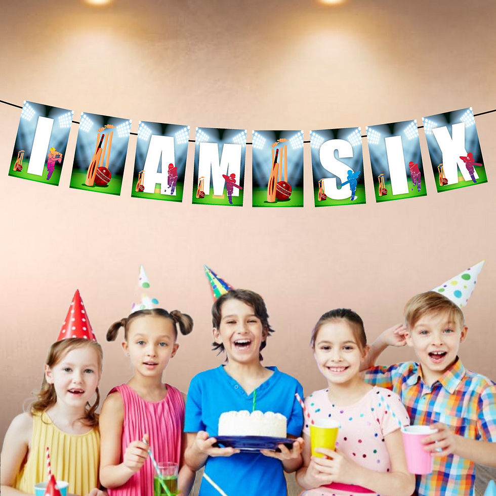 Thumbnail: Cricket Age Birthday Banner for Birthday Background and Celebration