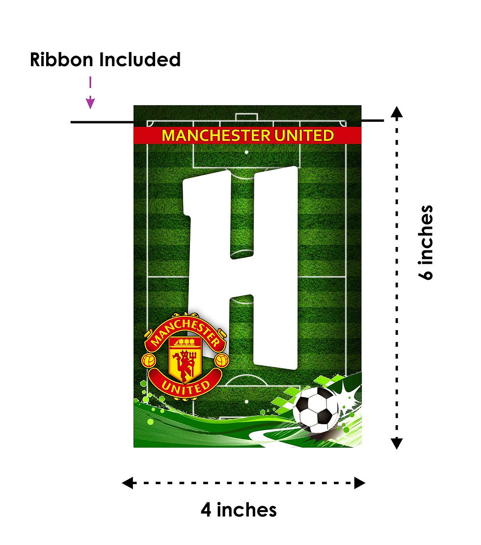 Thumbnail: Manchester United Theme Happy Birthday Banner Bunting