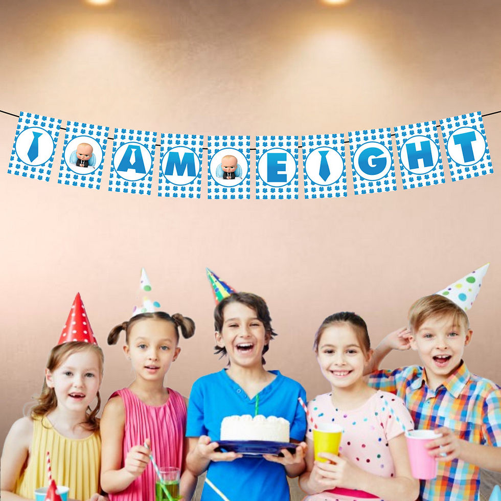 Thumbnail: Boss Baby Age Birthday Banner for Birthday Background and Celebration