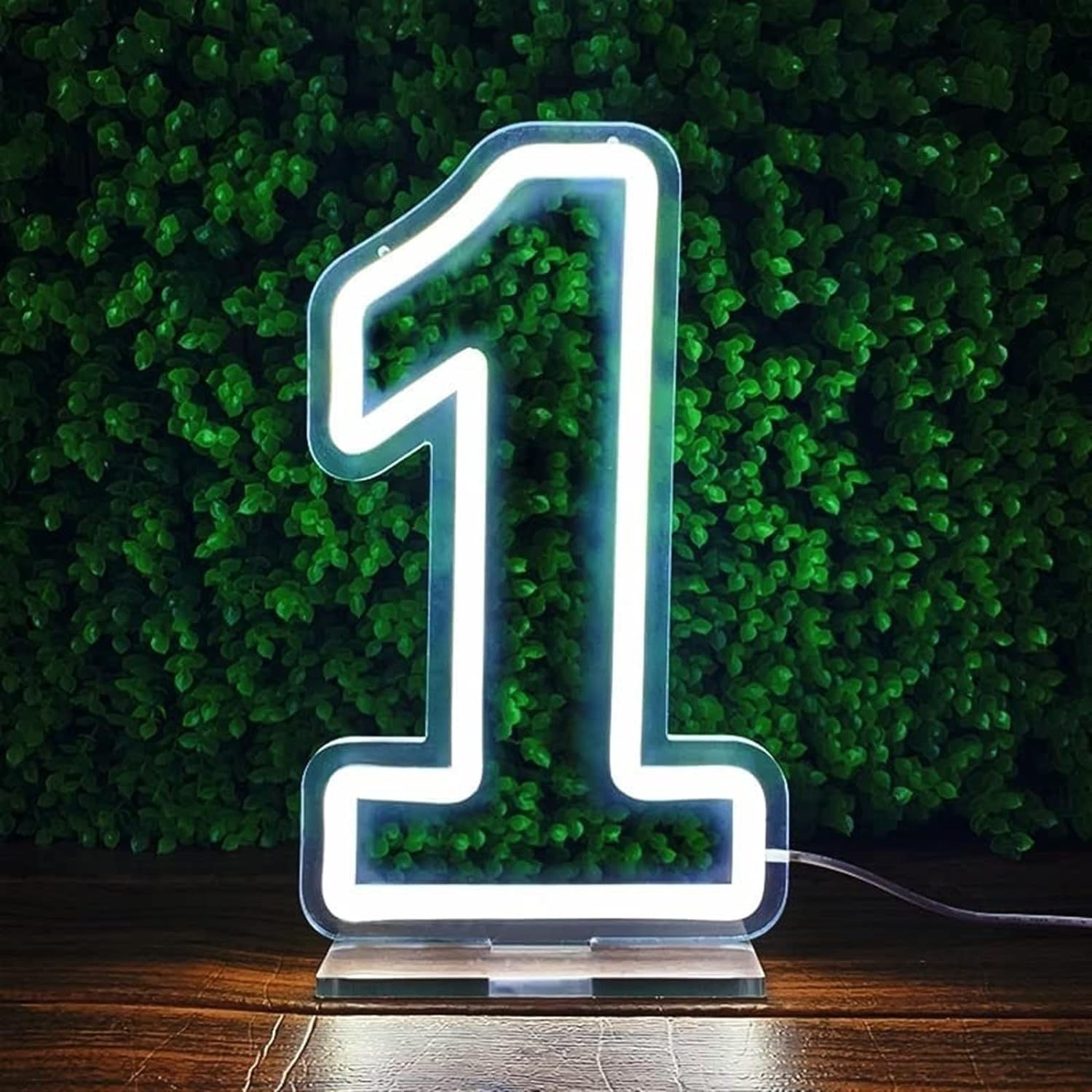 Number 1 Neon Light 2.5 Feet For Rent In Bangalore - Store Pick Up Only