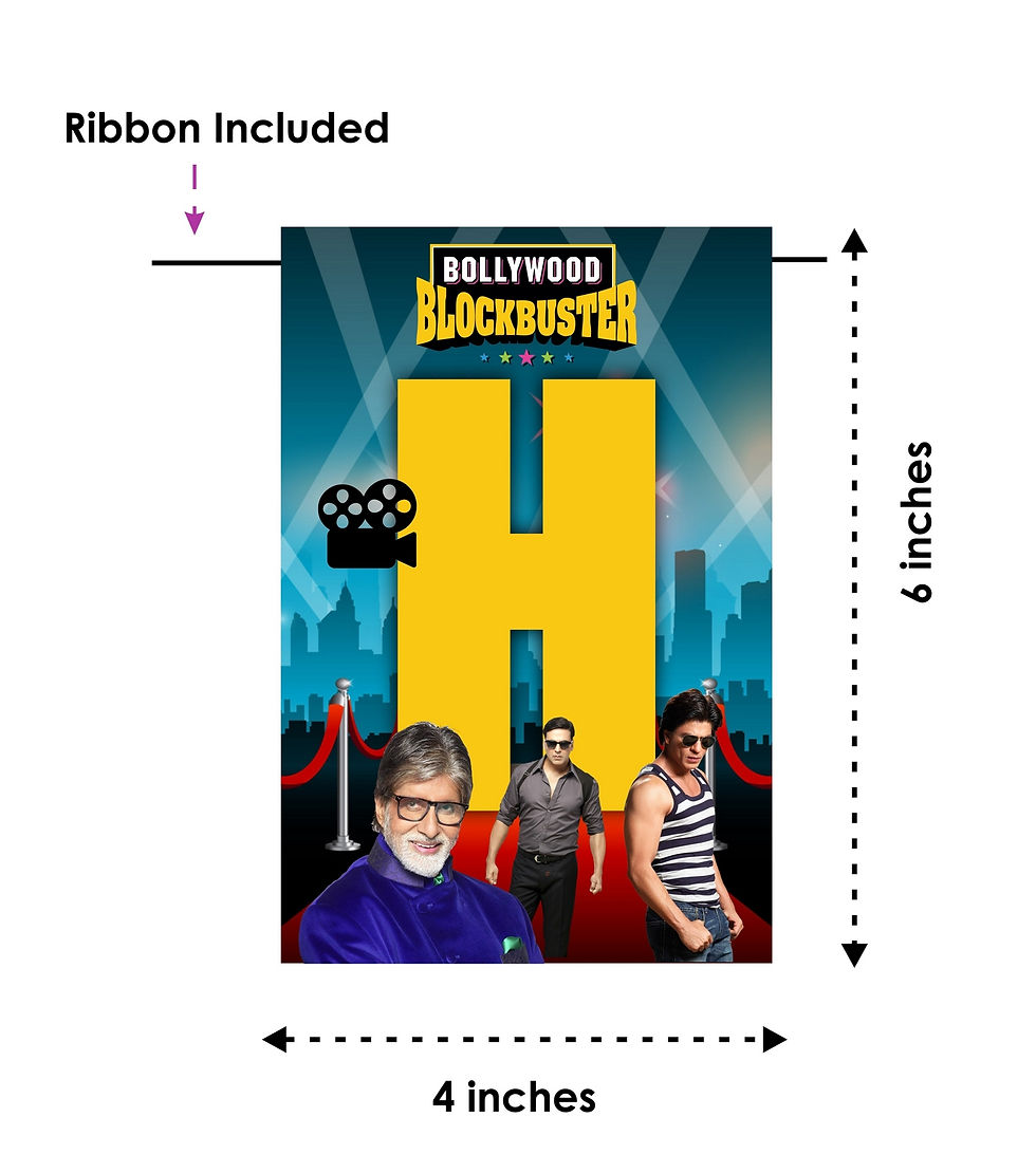 Thumbnail: Bollywood Theme Happy Birthday Banner Bunting