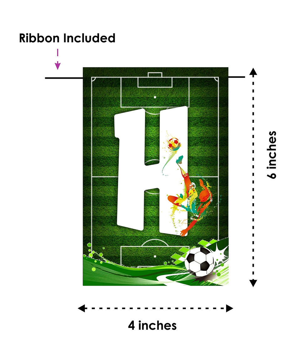 Thumbnail: Football Theme Happy Birthday Banner Bunting