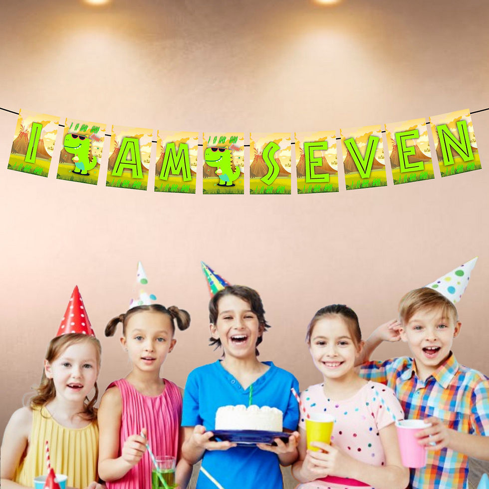 Thumbnail: Dinosaur Age Birthday Banner for Birthday Background and Celebration