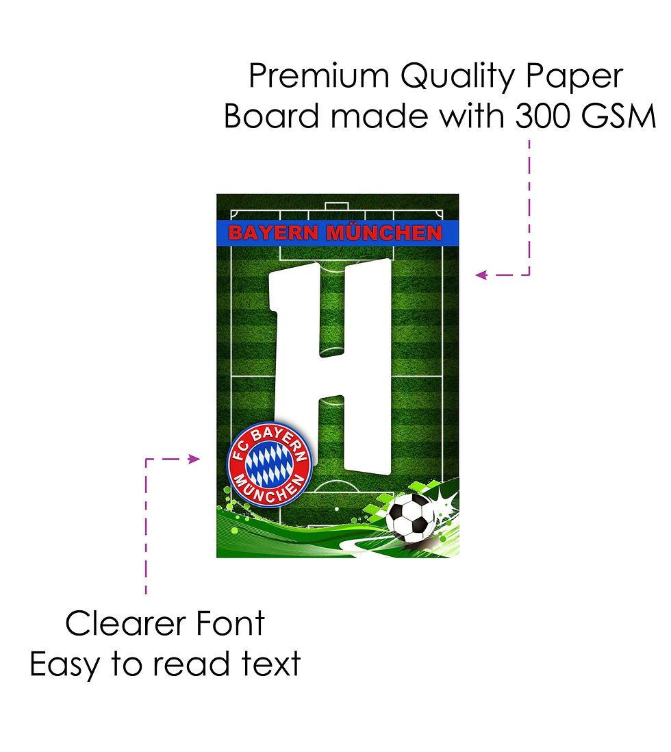 Thumbnail: Bayern Munich Football Theme Happy Birthday Banner Bunting